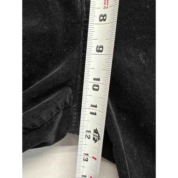 Talbots Women Corduroy Jeans Black 8 High Rise Straight Leg Closet Staple - Picture 5 of 12